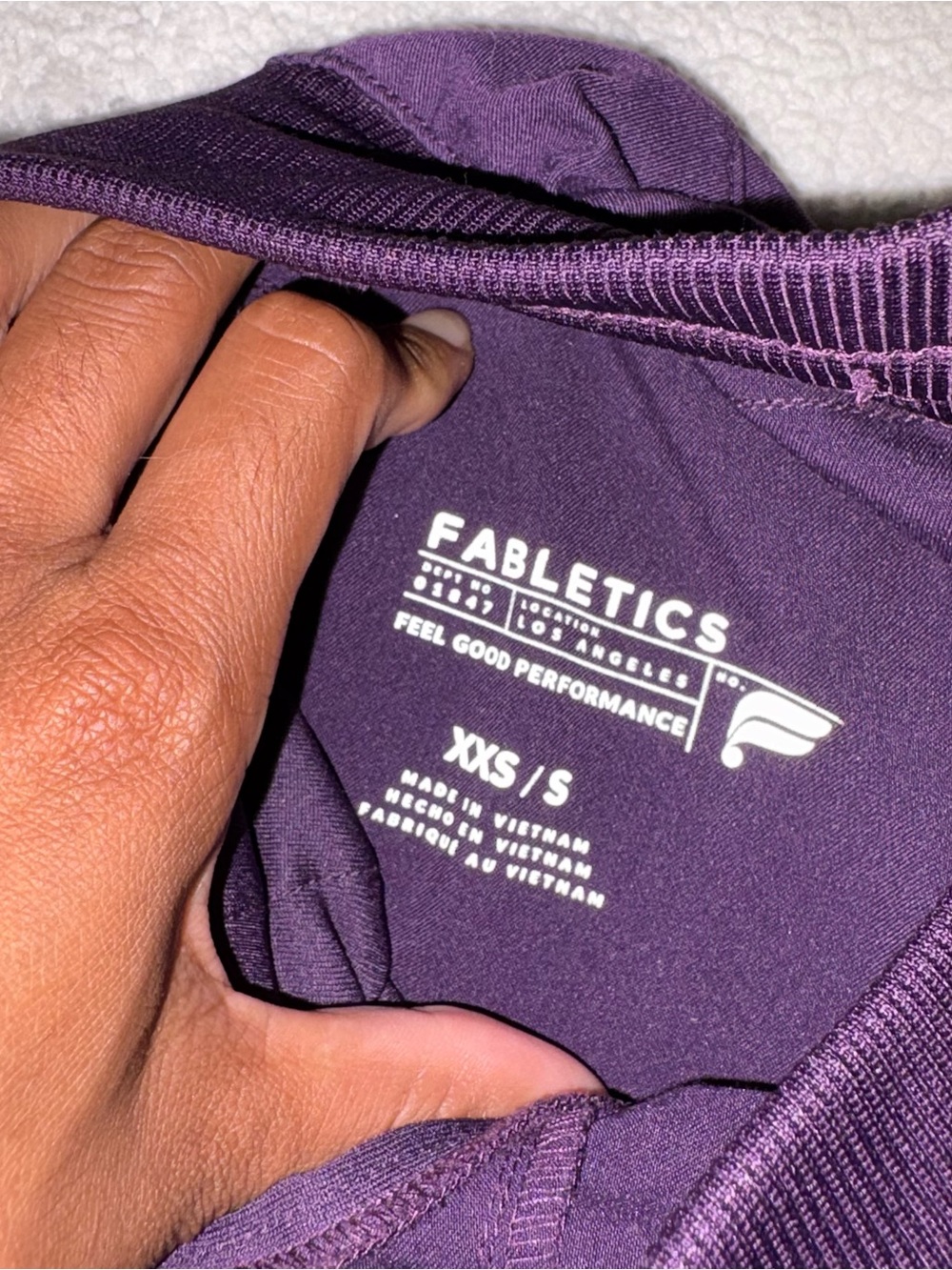 Fabletics On-Call Scrub Jogger Açaí Purple - Picture 4 of 6